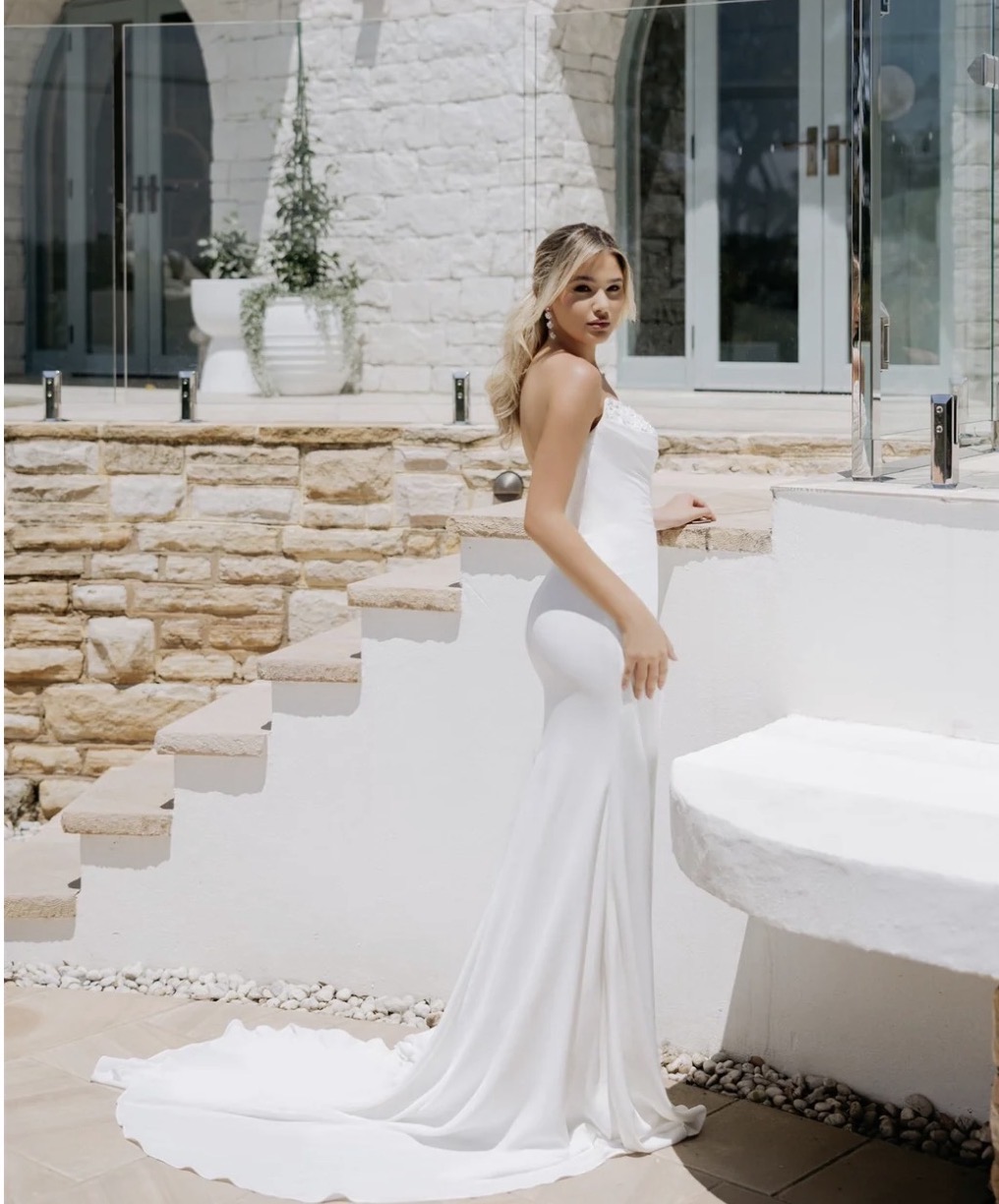 Ari wedding dress detail