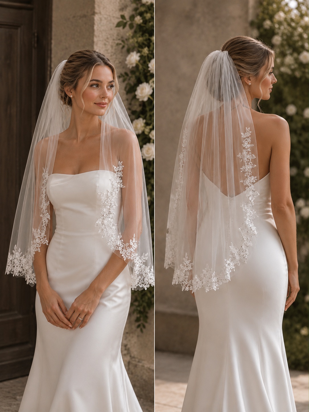 Daisy wedding veil
