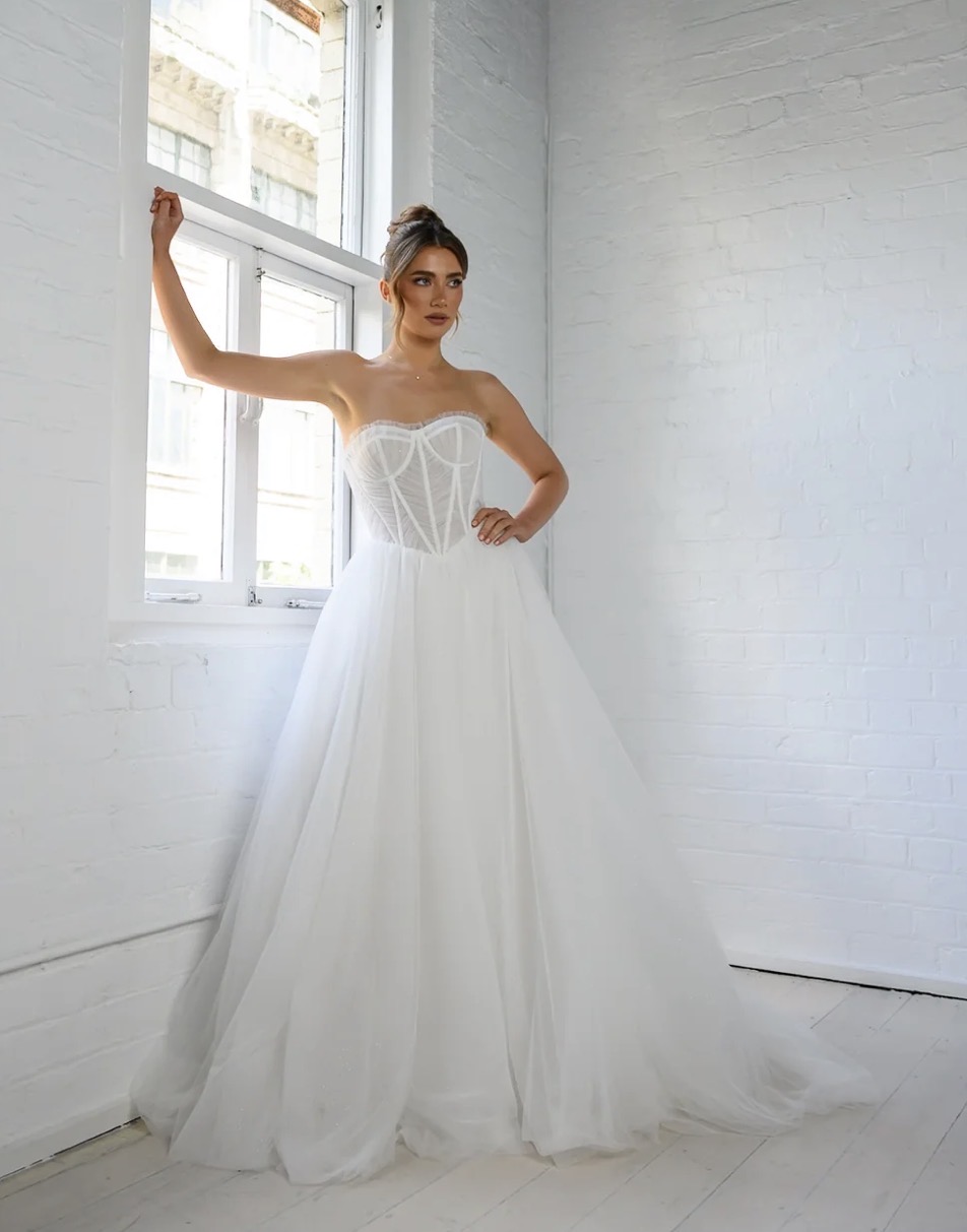 Magdalen wedding dress detail