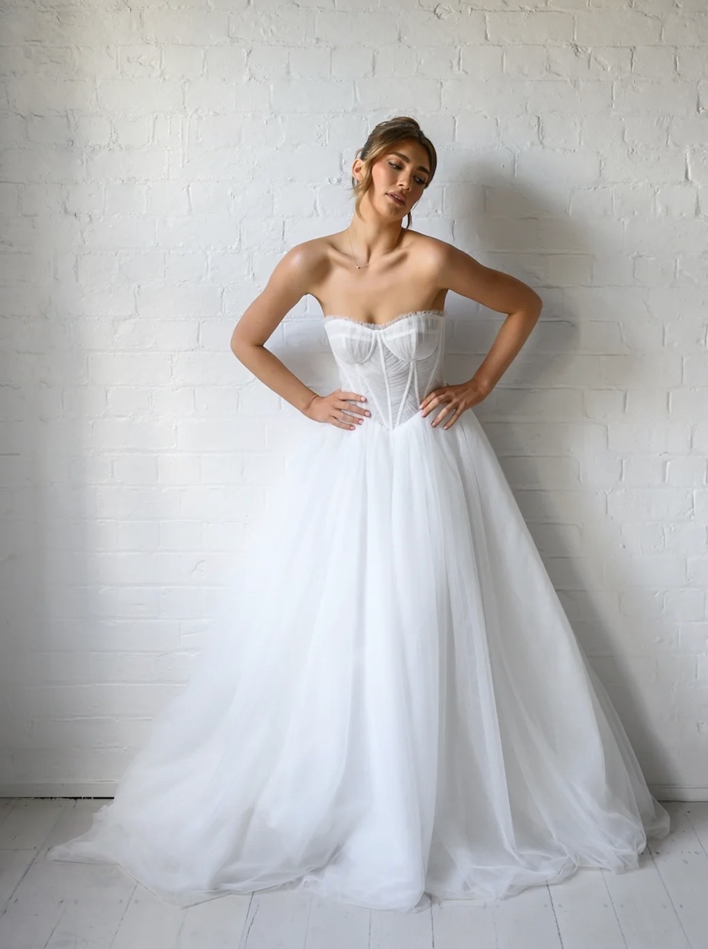 Magdalen wedding dress detail