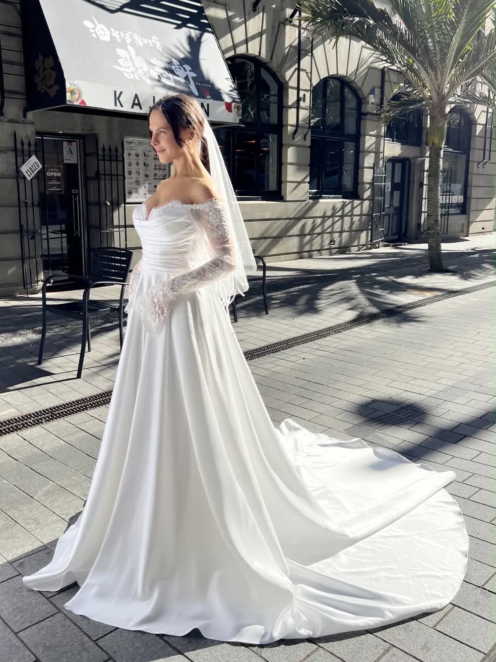 Jasmine wedding dress detail