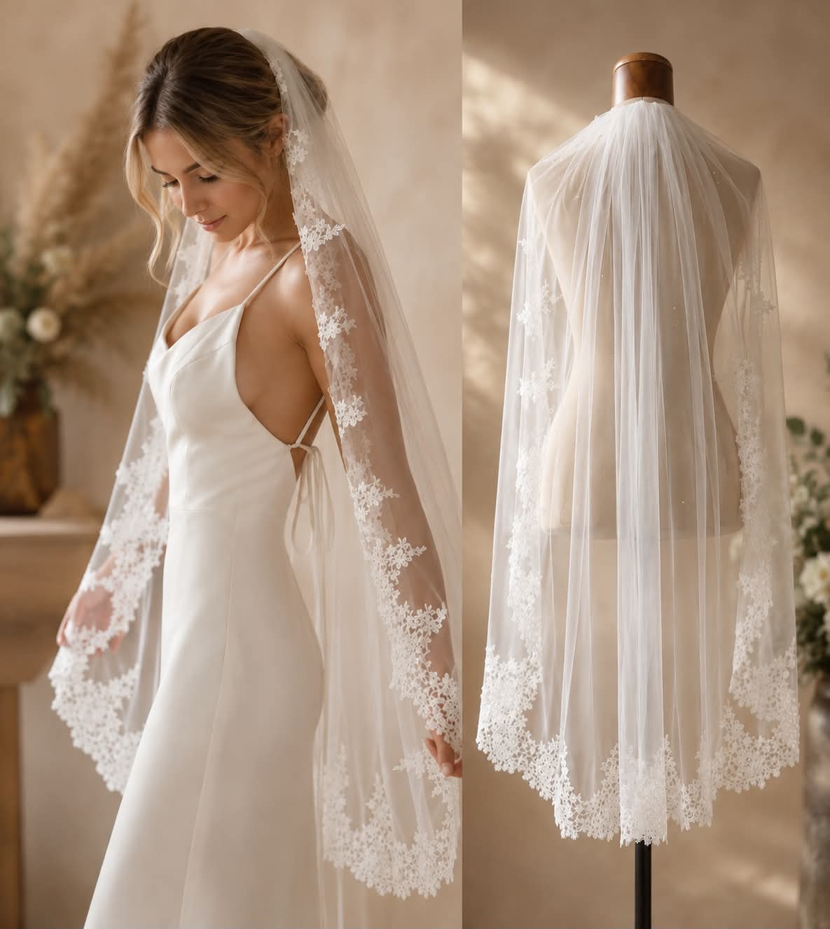 Luna wedding veil
