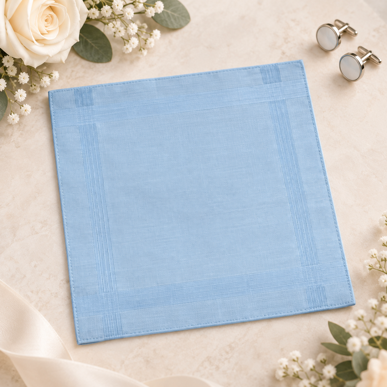 The Classic Cotton Pocket Square bridal accessory photo 5