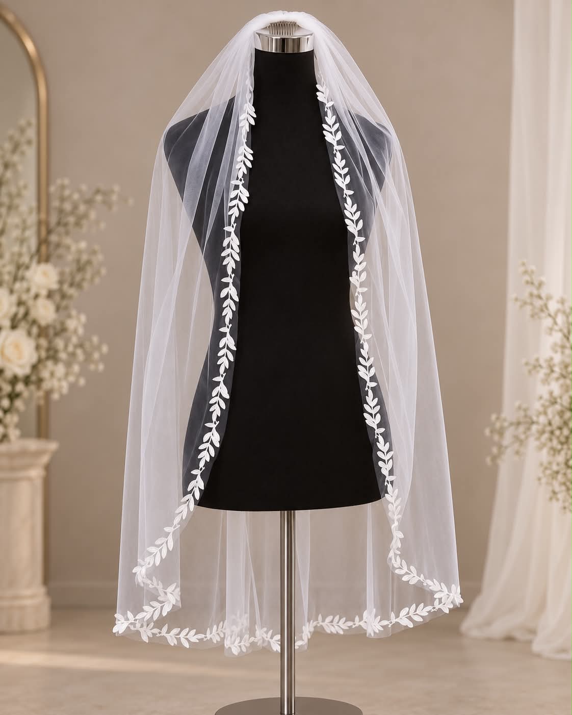 Olive 1m Veil wedding veil NZ photo 5