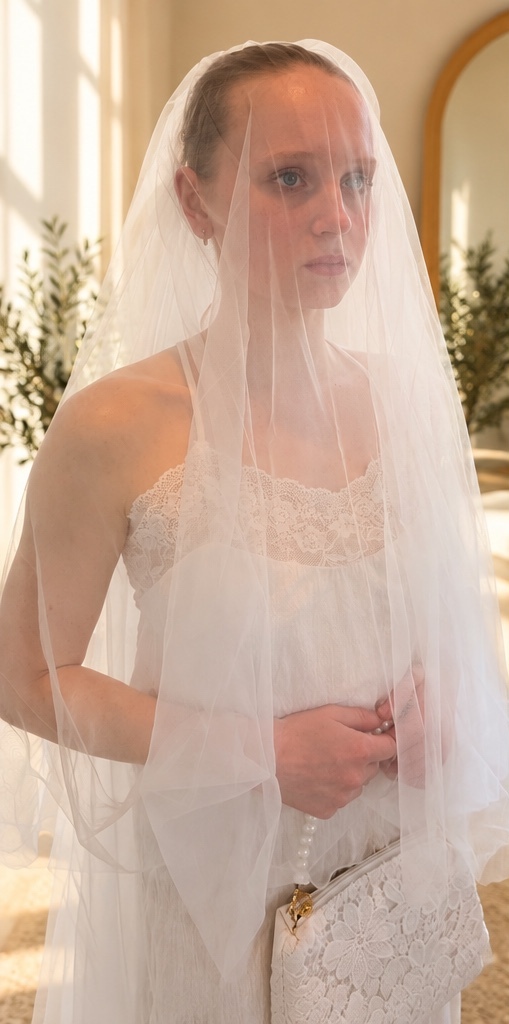 Sarah — Cathedral Blusher Veil wedding veil NZ photo 7