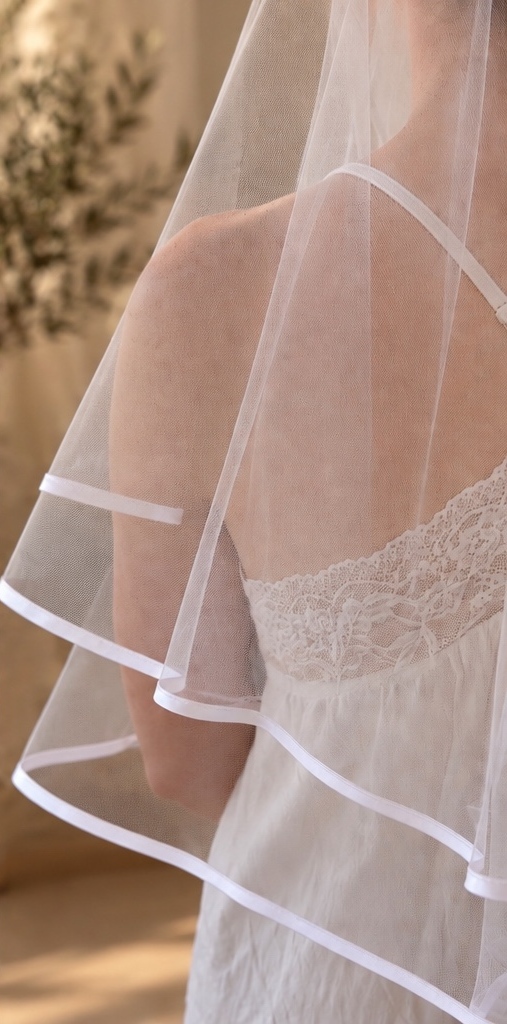 Eva - Bride to be Veil - Two-Layer Blusher Veil wedding veil NZ photo 5