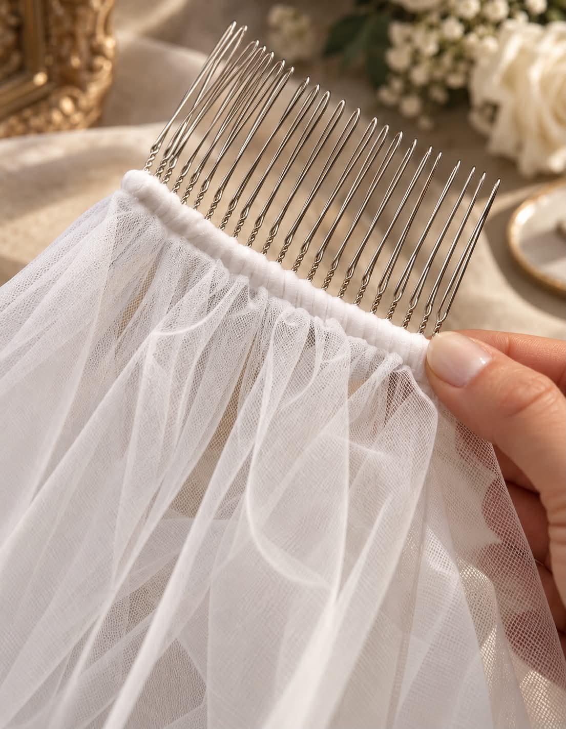 Bonnie – Two Tier Blusher Veil wedding veil NZ photo 5