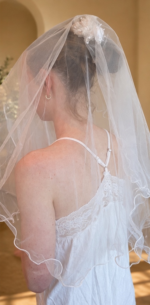 Lottie Floral Veil wedding veil NZ photo 4