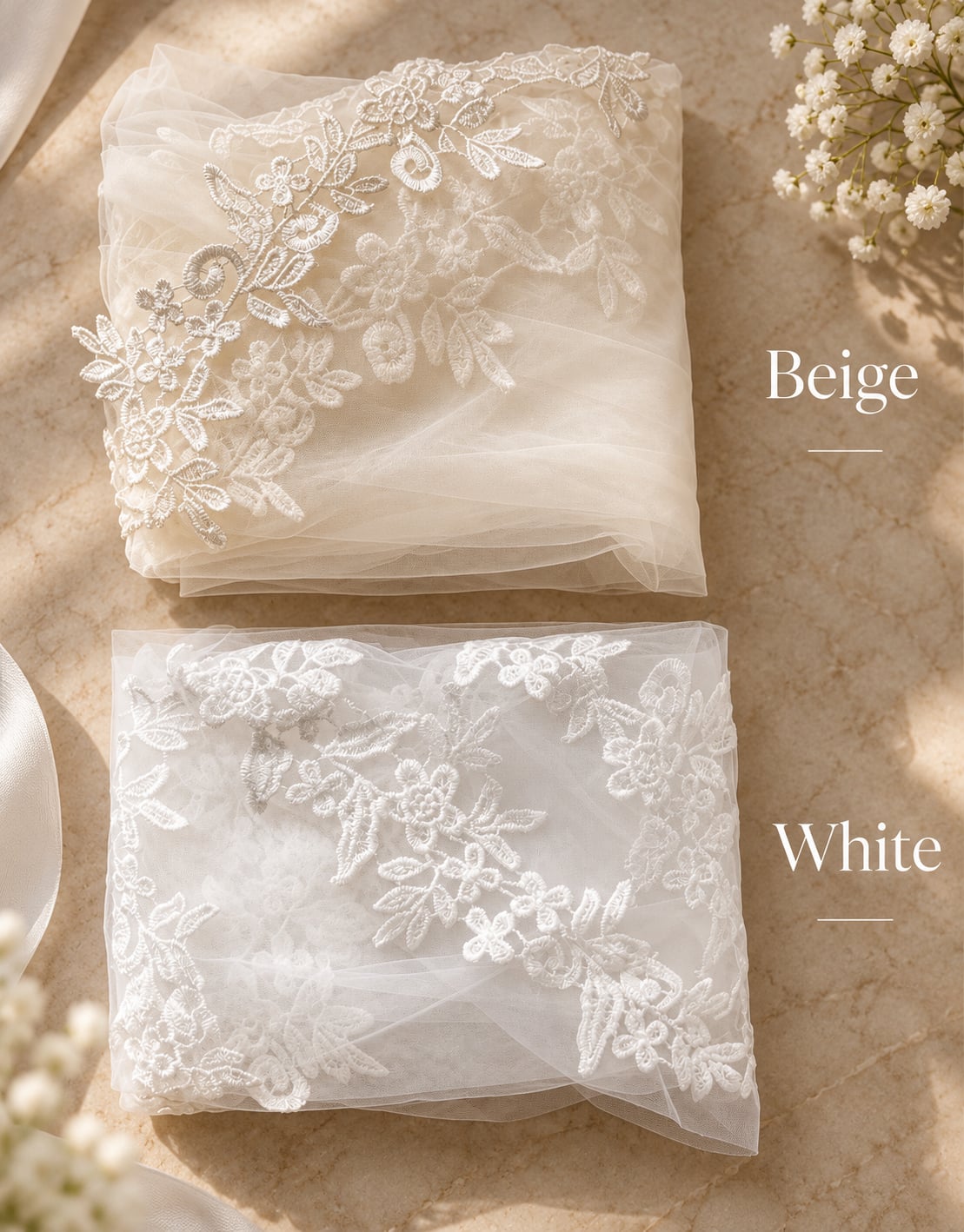 Daisy — Floral Lace Chapel Veil wedding veil NZ photo 6