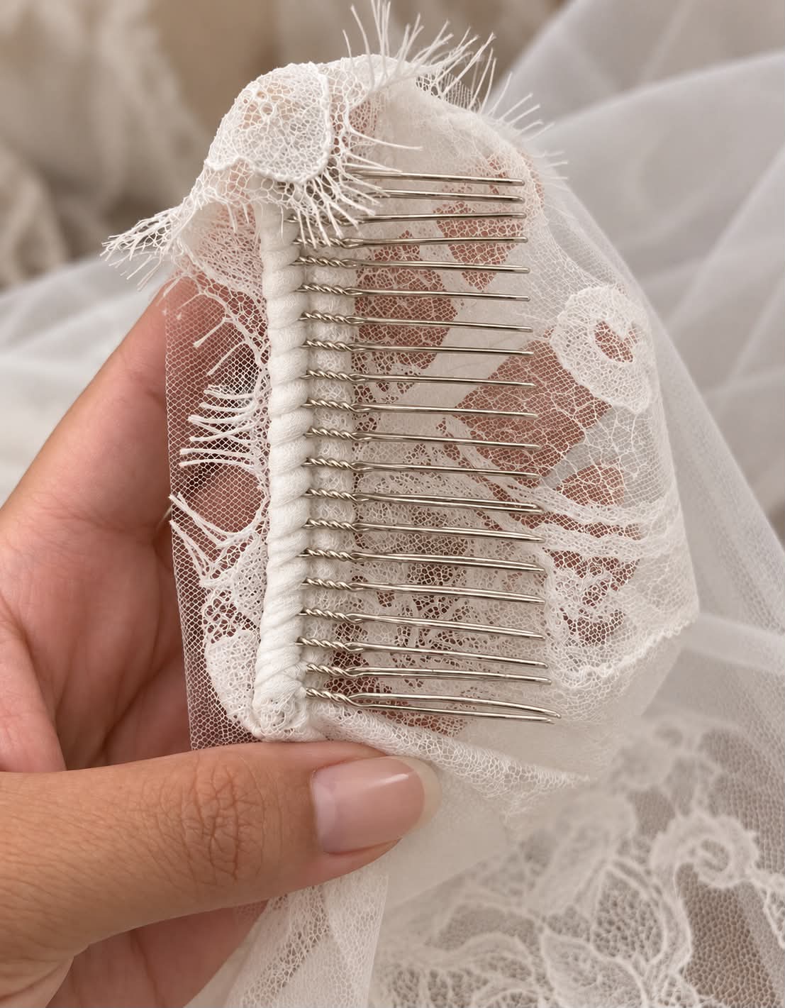 Isabella — Cathedral Mantilla Veil wedding veil NZ photo 5