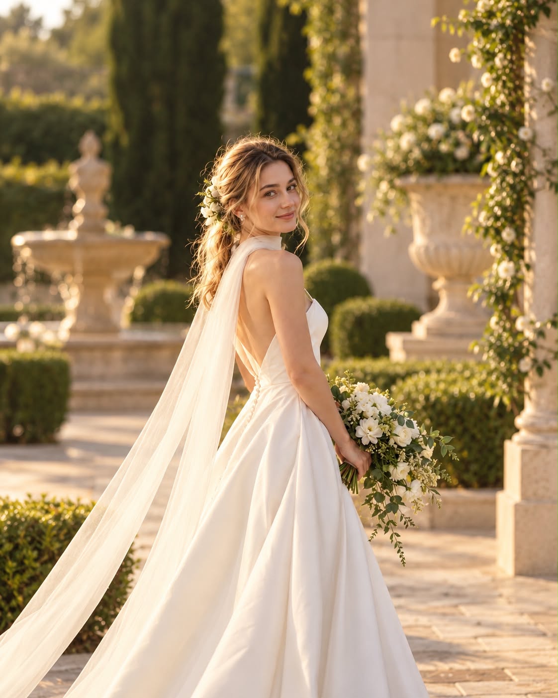 Capri Bridal Scarf
