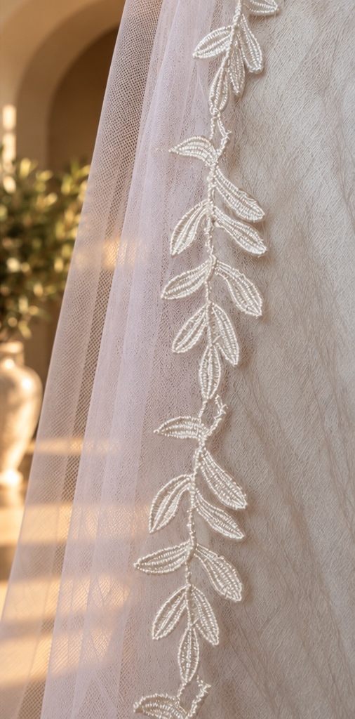 Olive 1m Veil wedding veil NZ photo 4